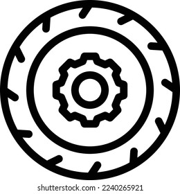 tires  Vector illustration on a transparent background. Premium quality symmbols. Thin line vector icons for concept and graphic design. 
