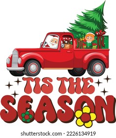 Tis The Season Christmas svg design Craft cutting file
