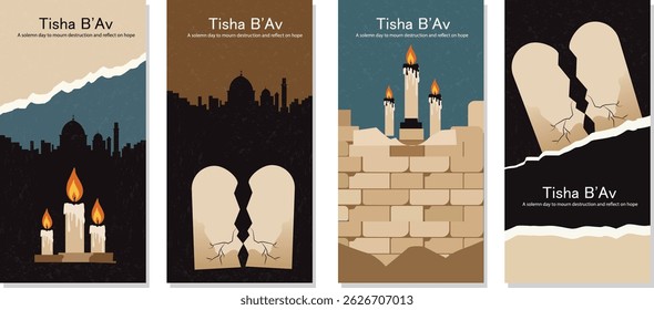 Tisha B'Av Reflections: Mourning and Remembrance Illustrations
