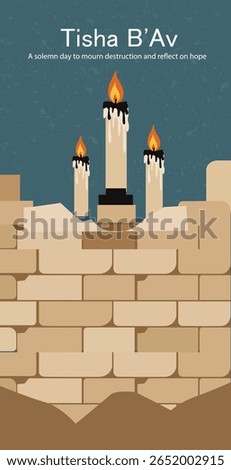 Tisha B'Av Reflections: Mourning and Remembrance Illustrations