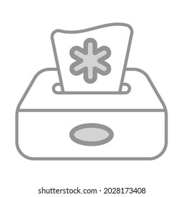 Tissue Box Healthcare Medical, vector graphic Illustration Icon.