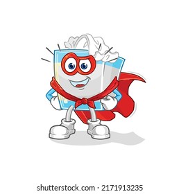 the tissue box heroes vector. cartoon character