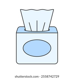 Tissue Box icon Illustration perfect for designs with a home appliance or everiday stuff theme