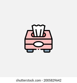 Tissue box icon sign vector,Symbol, logo illustration for web and mobile