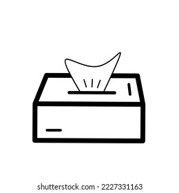 Tissue box icon. Simple vector illustration