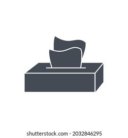 Tissue box icon symbol vector elements for infographic web