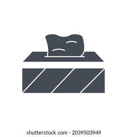Tissue box icon symbol vector elements for infographic web