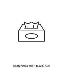 tissue box Icon template color editable. tissue box symbol vector sign isolated for graphic and web design.