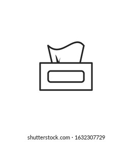 tissue box Icon template color editable. tissue box symbol vector sign isolated for graphic and web design.
