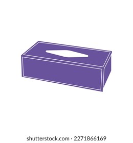 tissue box icon vector illustration symbol design