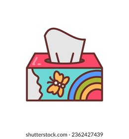 Tissue Box icon in vector. Illustration