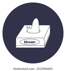 tissue box icon vector illustration symbol design