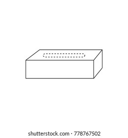 tissue box icon, vector illustration