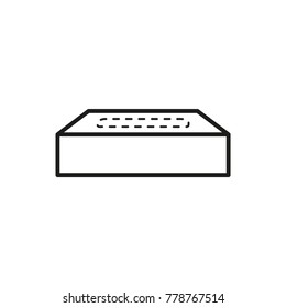 tissue box icon, vector illustration
