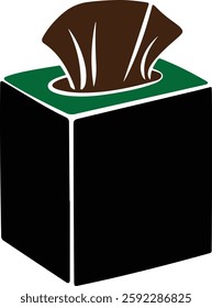 Tissue Box silhouette vector look