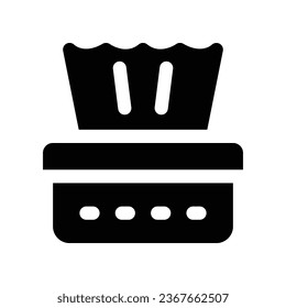 tissue box solid icon. vector icon for your website, mobile, presentation, and logo design.