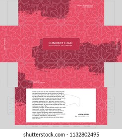  Tissue box template concept, template for business purpose, place your text and logos and ready to go for print.