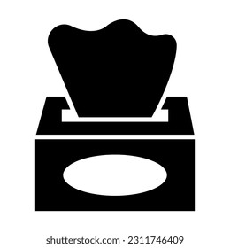 Tissue Box Vector Glyph Icon For Personal And Commercial Use.

