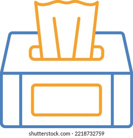 Tissue Box vector icon. Can be used for printing, mobile and web applications.
