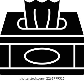 Tissue Box vector icon. Can be used for printing, mobile and web applications.