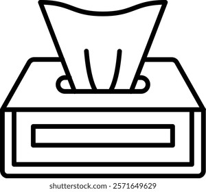 Tissue Box vector icon. Can be used for printing, mobile and web applications.