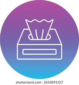 Tissue Box vector icon. Can be used for printing, mobile and web applications.