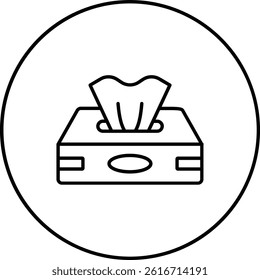 Tissue Box vector icon. Can be used for printing, mobile and web applications.