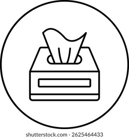 Tissue Box vector icon. Can be used for printing, mobile and web applications.