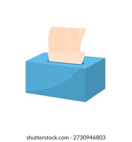 Tissue box vector illustration, tissue box icon, tissue box clip art, hygiene and cleaning concept, clip art tissue box