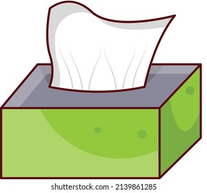 tissue box Vector illustration on a transparent background.Premium quality symmbols. vector line flat  icon for concept and graphic design.