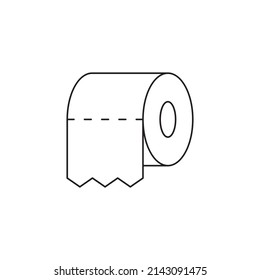 tissue clean paper icon line style icon, style isolated on white background
