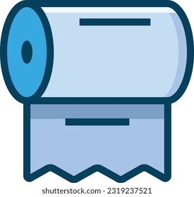 Tissue Color Line Icon, Vector Icon