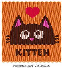 tisular lindo gatito. ilustración vectorial
