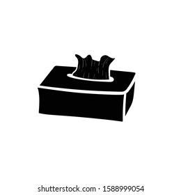 tissue doodle icon vector hand drawing 