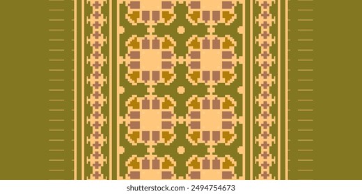 Tissue Dupatta Seamless Mughal architecture Motif embroidery, Pixel Ikat embroidery vector Design for Print lace pattern seamless pattern vintage shibori jacquard seamless