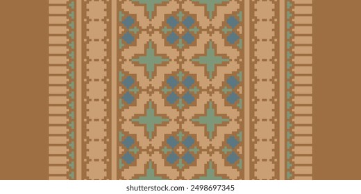 Tissue Dupatta Seamless Mughal architecture Motif embroidery, Pixel Ikat embroidery vector Design for Print australian curtain pattern geometric pillow model kurti mughal flowers