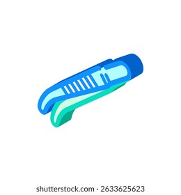 tissue forceps surgeon isometric icon vector. tissue forceps surgeon sign. isolated symbol illustration