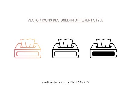 Tissue icon design with white background stock illustration