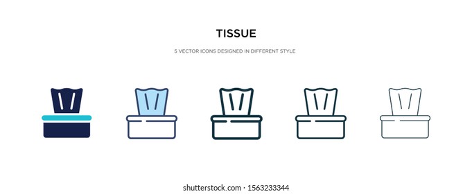 tissue icon in different style vector illustration. two colored and black tissue vector icons designed in filled, outline, line and stroke style can be used for web, mobile, ui