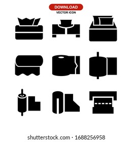 tissue icon or logo isolated sign symbol vector illustration - Collection of high quality black style vector icons
