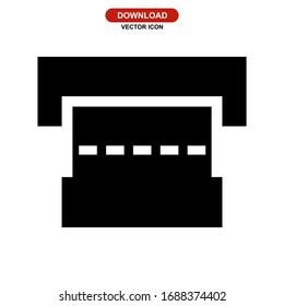 Icono de tejido o logotipo símbolo de signo aislado Ilustración vectorial - Iconos vectoriales de estilo negro de alta calidad
