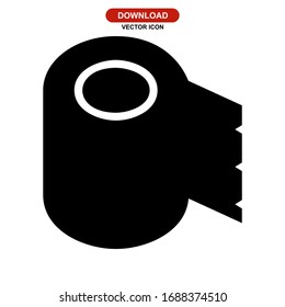Icono de tejido o logotipo símbolo de signo aislado Ilustración vectorial - Iconos vectoriales de estilo negro de alta calidad
