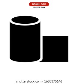 tissue icon or logo isolated sign symbol vector illustration - high quality black style vector icons

