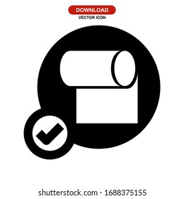 tissue icon or logo isolated sign symbol vector illustration - high quality black style vector icons
