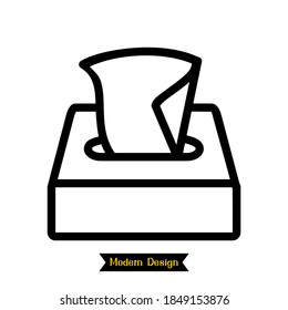tissue icon with modern design. vector illustration