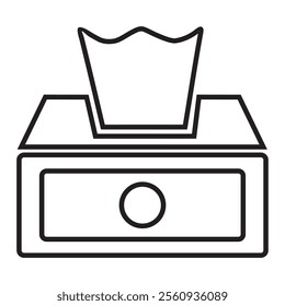 tissue icon vector design. tissue box icon