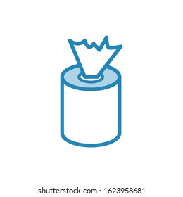 Tissue icon vector design template ilustrasi