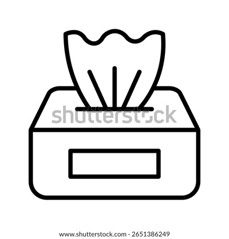  tissue icon white on background
