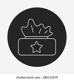 tissue line icon