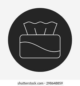tissue line icon